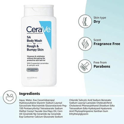 SA Body Wash for Rough & Bumpy Skin - 296 ml