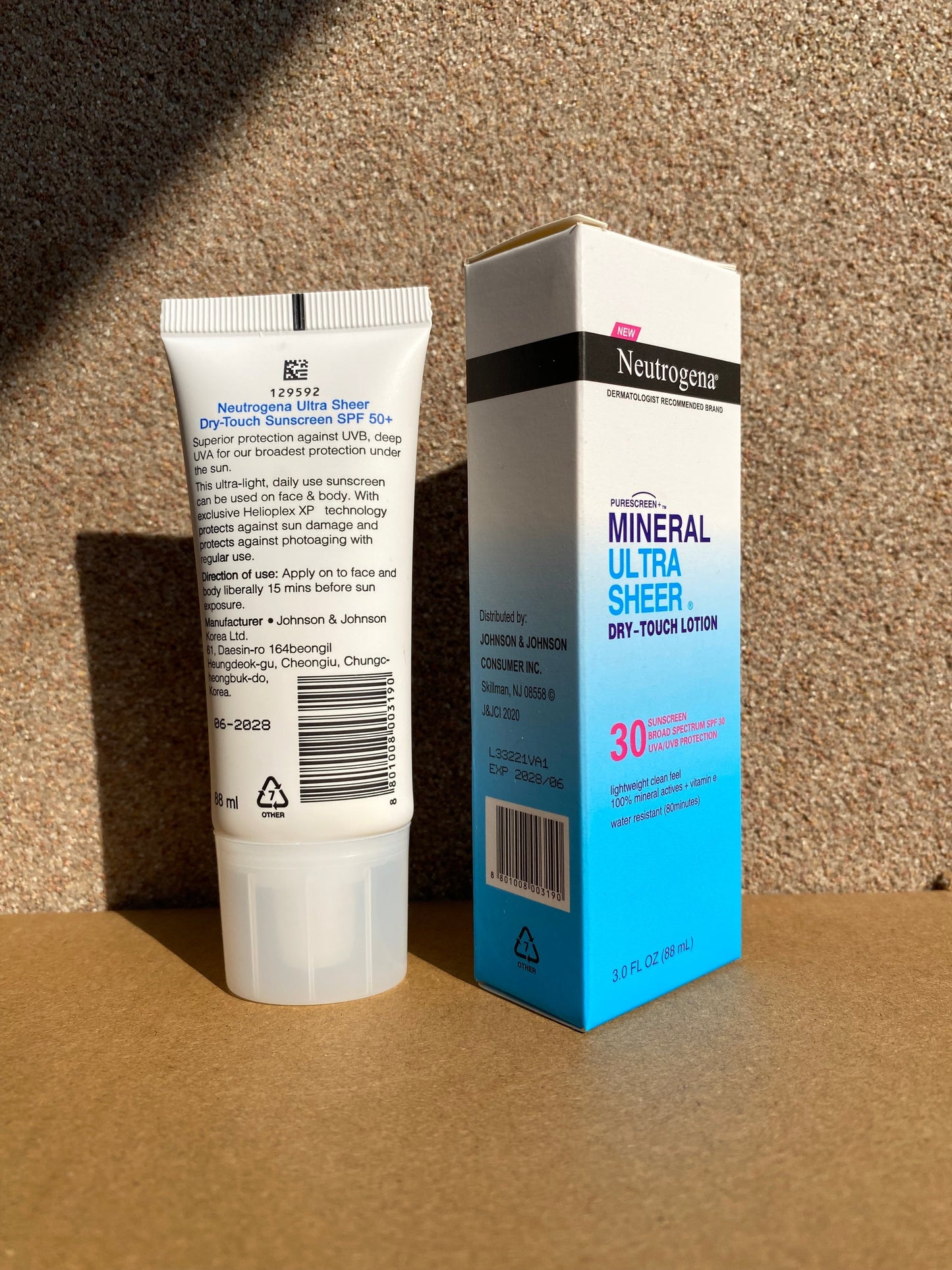 Neutrogena Mineral Ultra Sheer Dry Touch Lotion sunscreen spf 30