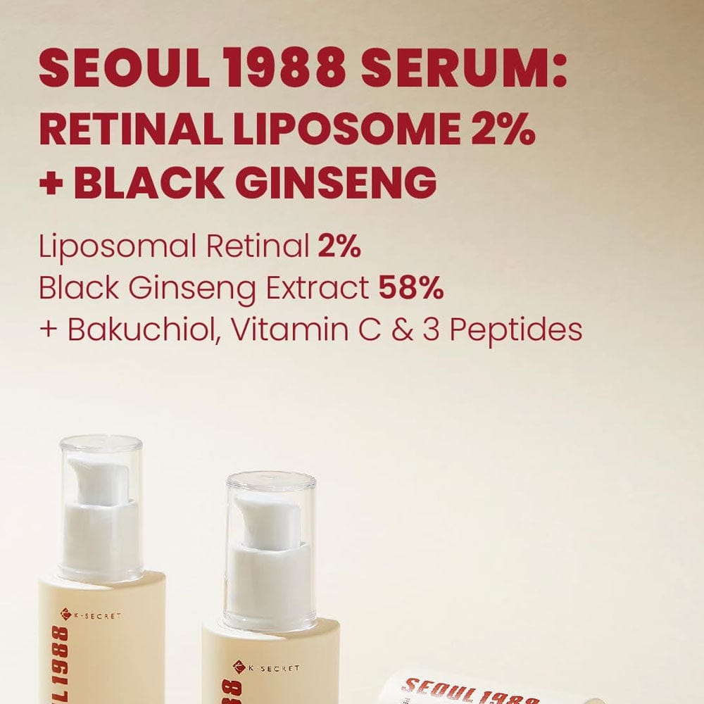 K-SECRET - SEOUL 1988 Retinal Liposome 2% + Black Ginseng Serum