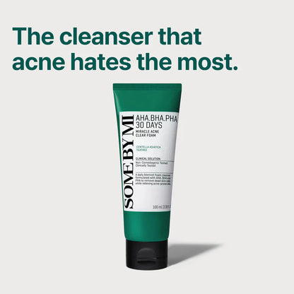 SOME BY MI AHA BHA PHA 30 Days Miracle Acne Clear Foam 100ml