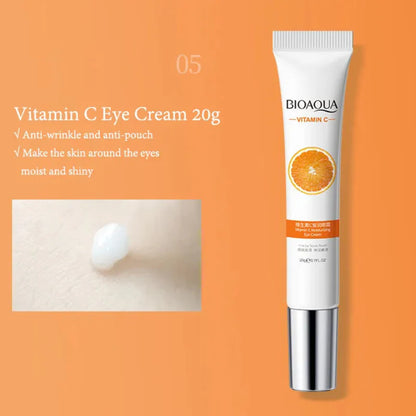 BIOAQUA 6-in-1 Vitamin C Skincare Gift Set - Brightening & Hydrating Care Kit