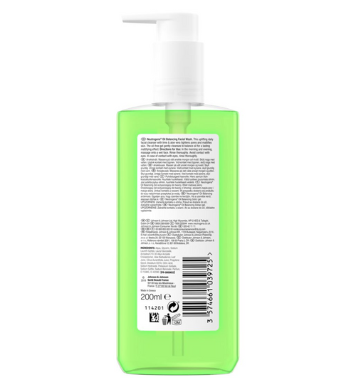 Neutrogena - Oil Balancing Facial Wash